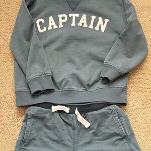 Captain Sweatshirt and Shorts Set